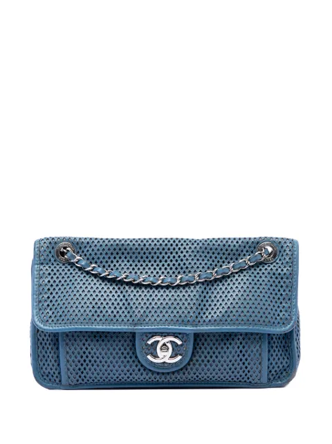 CHANEL Pre-Owned 2012-2013 Medium Perforated Calfskin Up In The Air Flap shoulder bag Blue QFNWZFZAT5FLK2SK
