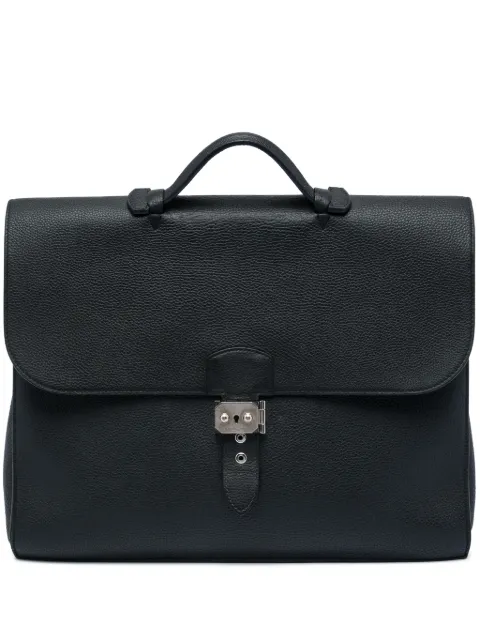 Hermès Pre-Owned 1997-2014 Togo Sac A Depeches 38 business bag Black PTBCPP6J97A6KEI8
