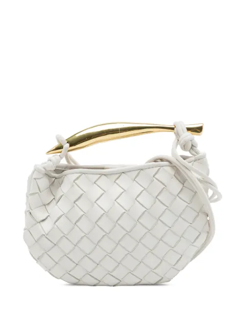 Bottega Veneta Pre-Owned 2012-2026 Mini Nappa Intrecciato Sardine satchel White MKNQLGWW7TRPXZOG