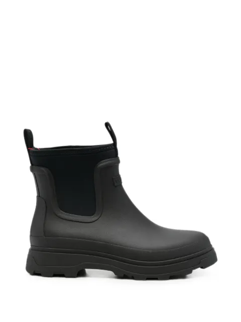 Tretorn logo-patch panelled boots Black 800178