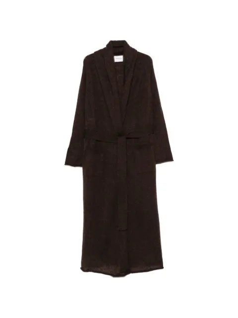 THE ANDAMANE belted shawl-collar cardigan Brown T207007AFW028641