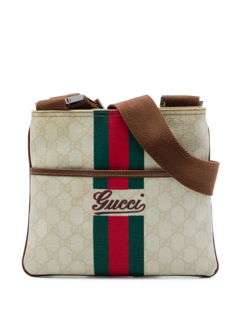 Gucci Pre-Owned 2016-2026 GG Supreme Web crossbody bag White DF91IKY7I2EPBZLG