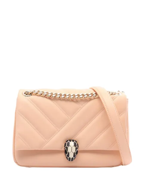 Bvlgari Pre-Owned 2010-2026 Leather Serpenti Cabochon satchel Neutrals 81B06GQA8CJ33N37