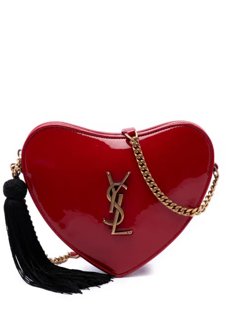 Saint Laurent Pre-Owned 2018 Small Patent Sac Coeur Heart crossbody bag Red 6SHB3IQJG2YYIK1Y