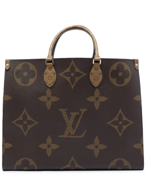 Louis Vuitton Pre-Owned 2019-2026 Monogram Reverse Giant OnTheGo GM satchel Brown 5SMOIOUQW6ZIKGB6