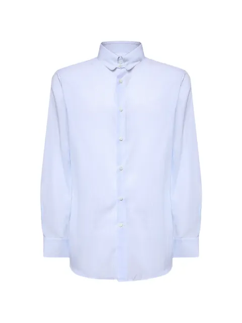 Loro Piana striped cotton shirt Blue FRM1800F8JV