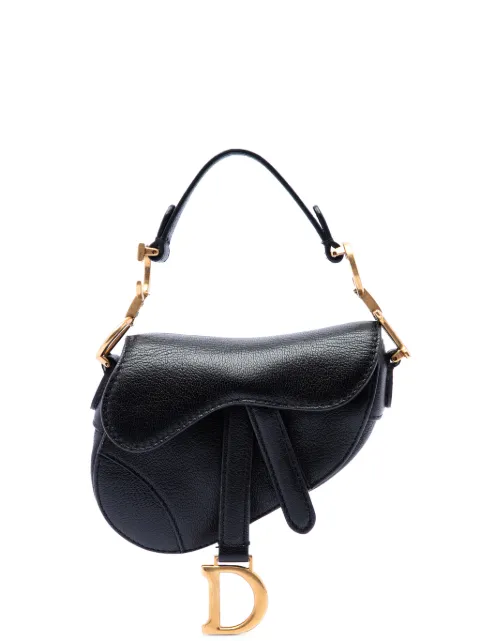 Christian Dior Pre-Owned 2021 Micro Goatskin Saddle Bag satchel Black 52MC3Y1296UZAZLR