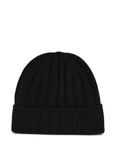 Vanisè ribbed-knit beanie hat Black V71690