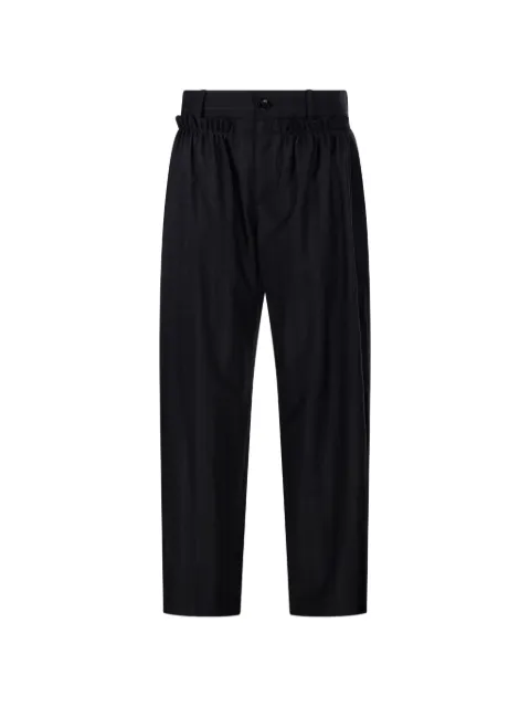 MARANT ÉTOILE paperbag-waist pinstriped trousers Black PA0720FAB1F01I