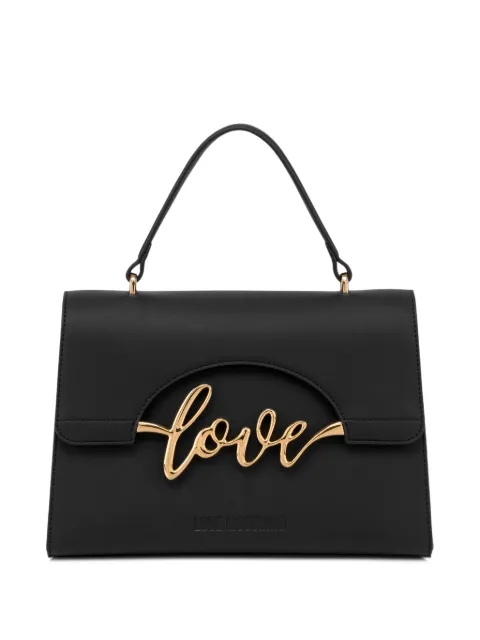 Love Moschino logo-lettering shoulder bag Black JC4267PP0PKR0