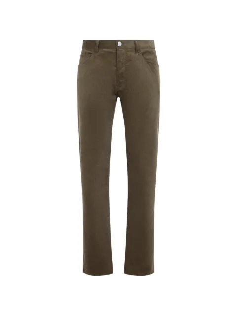 Giorgio Armani 5 pockets straight-leg trousers Green GM000250AF12027