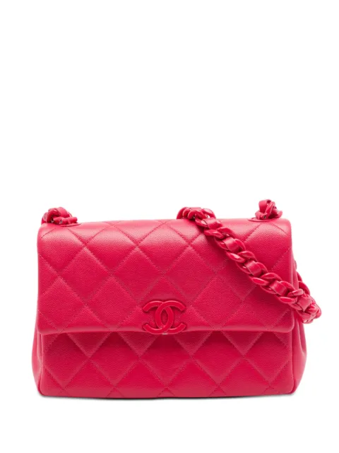 CHANEL Pre-Owned 2021 Medium Caviar My Everything Flap crossbody bag Pink TQMACT7KYT1MBDRD