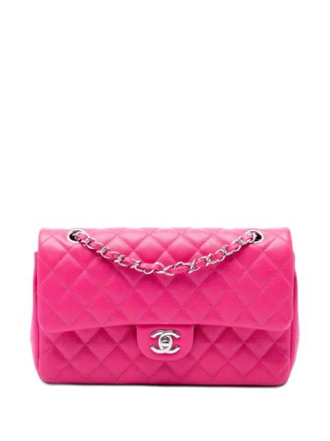CHANEL Pre-Owned 2010-2011 Medium Classic Caviar Double Flap shoulder bag Pink EW4FFZNHIUL5LWKV