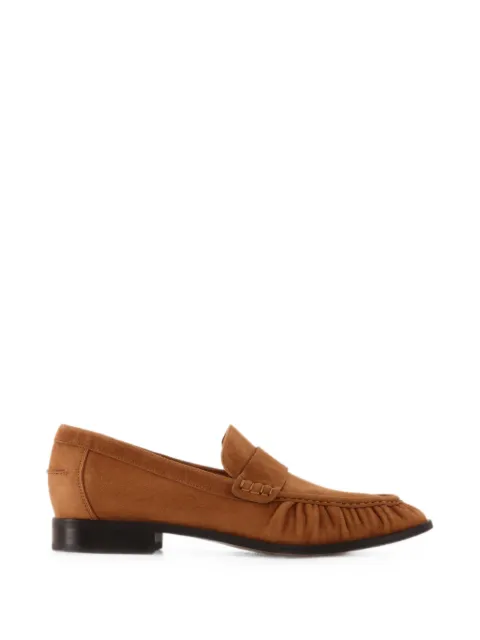 12 STOREEZ Arbat ruched-detail loafers Brown 136150