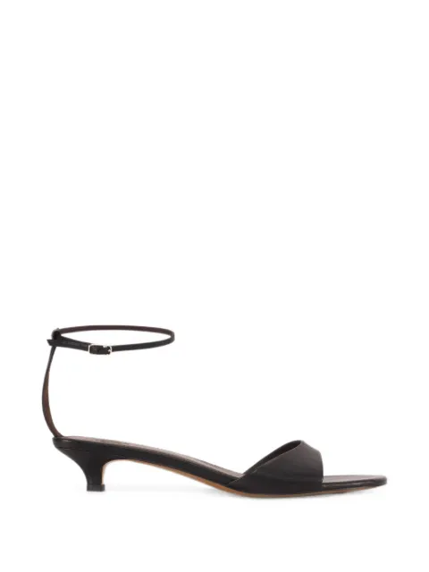 12 STOREEZ Jane leather sandals Black 136791
