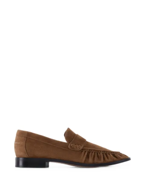 12 STOREEZ Arbat gathered loafers Brown 137627
