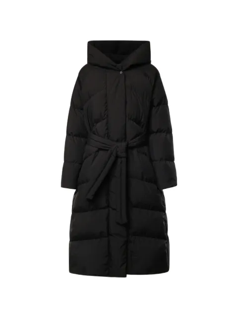 Moorer belted oversized coat Black MODGI101154