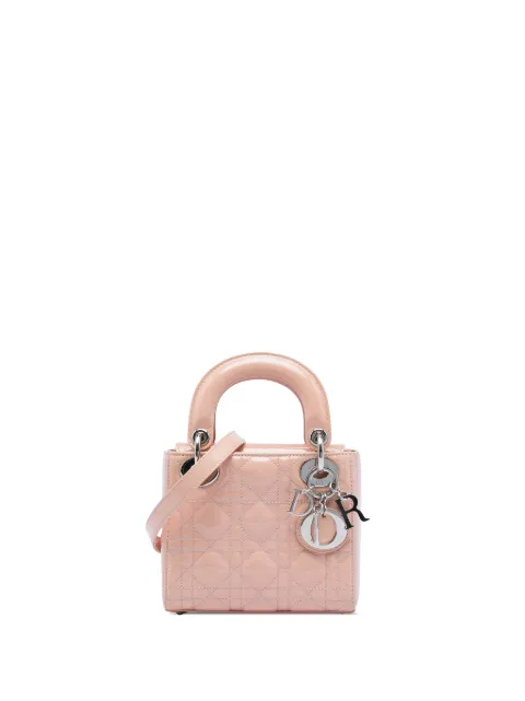 Christian Dior Pre-Owned 2017 Mini Patent Cannage Lady Dior satchel Pink 4SCK7QJ8QTIZQ9E7
