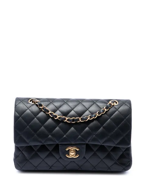 CHANEL Pre-Owned 2006-2008 Medium Classic Lambskin Double Flap shoulder bag Black Z639QPYIZOD1Q3TT