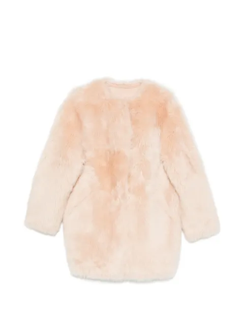Liska shearling round-neck jacket Pink J4JS0901
