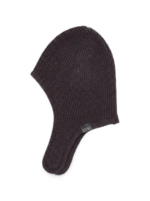 MM6 Maison Margiela ribbed-knit beanie hat Grey S52TB0015M13293