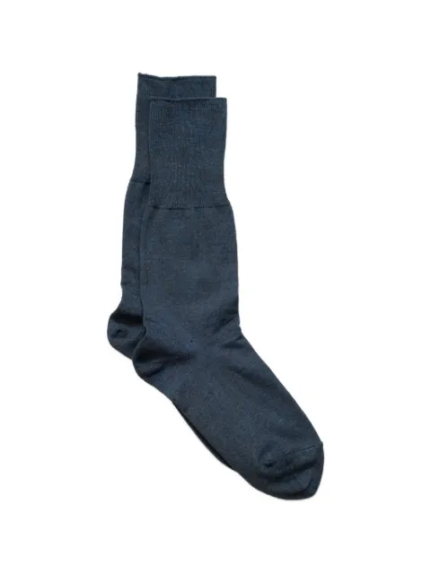 yahae organic-cotton ribbed socks Blue 75024NBIDG