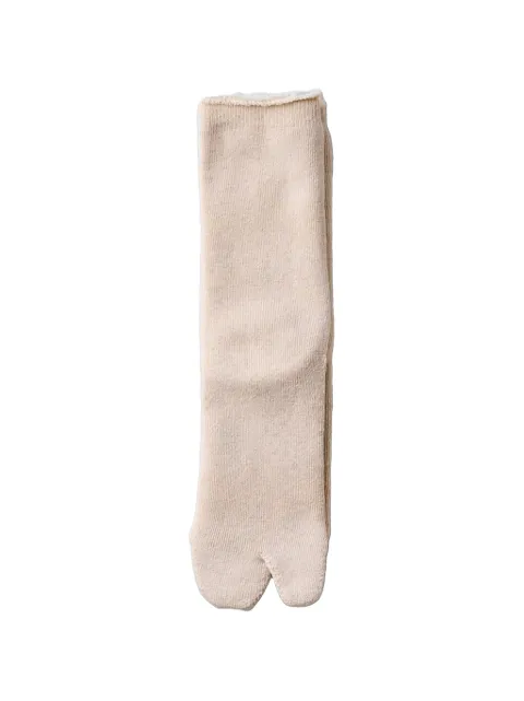 yahae Tabi pile-knit socks White 75005WH