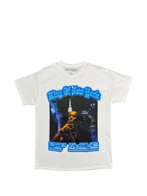 POP SMOKE King of New York T-shirt White PSKONYTSW