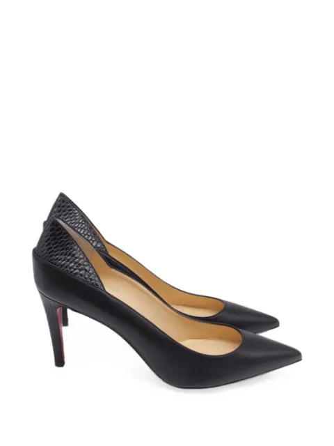 Christian Louboutin Pre-Owned Maastricht snake-effect pumps Black GILTPUUSSH759651W