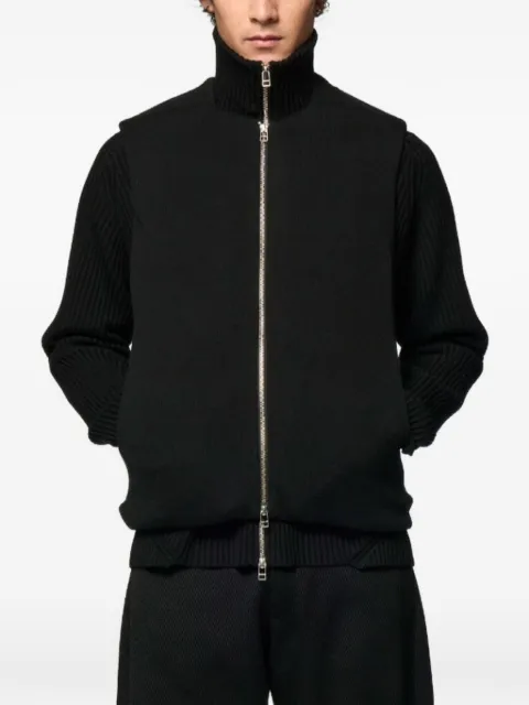 Omar Afridi Umar wool gilet Black OAAW25KNT10201