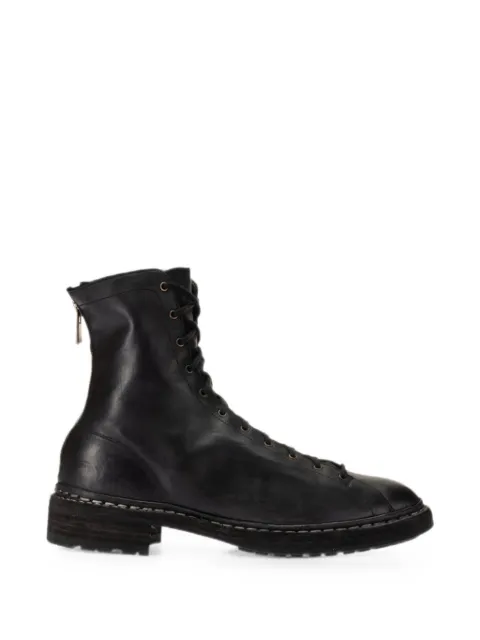 Guidi lace-up biker boots Black 5212BZVLBK