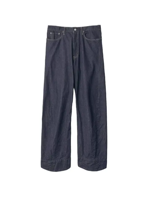 ssstein twist-cut straight-leg jeans Blue ST1397