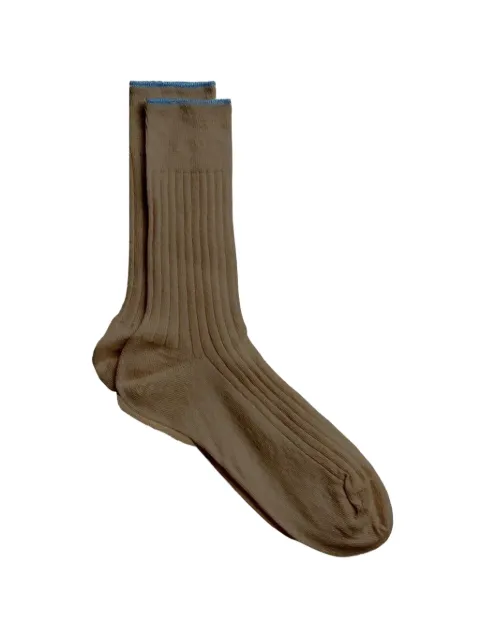 yahae ribbed-knit socks Brown 42010