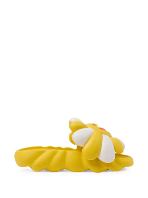 Takashi Murakami Ohana Full-Bloom slides Yellow TM67