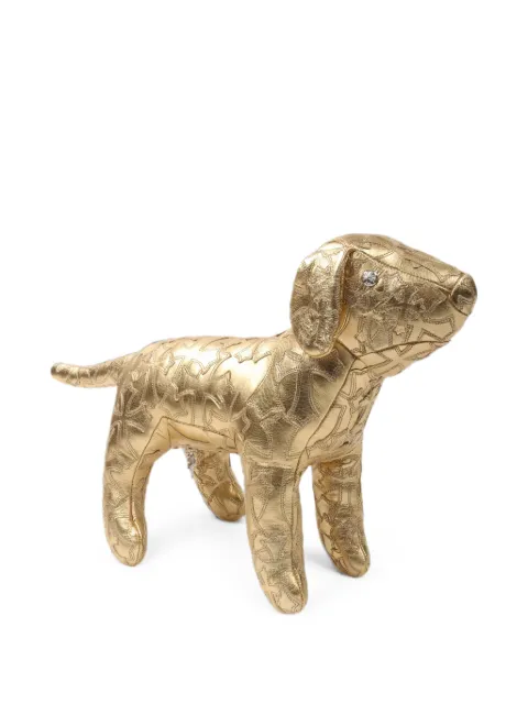 Chrome Hearts cross-patch leather dog figure Gold CHRM1568