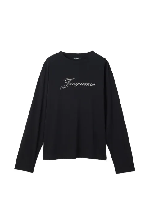 Jacquemus The Jacquemus long-sleeve T-shirt Black TSU00351AJ00289