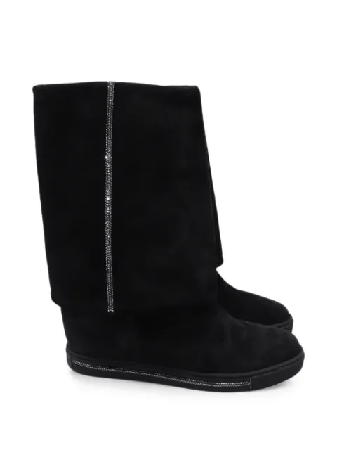 René Caovilla wedge ankle suede boots Black GILTPUUSSH765992W