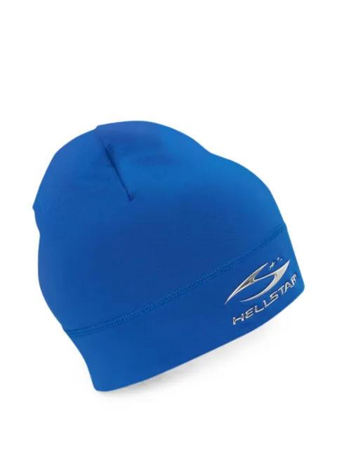 HELLSTAR Skull beanie hat Blue HSR339