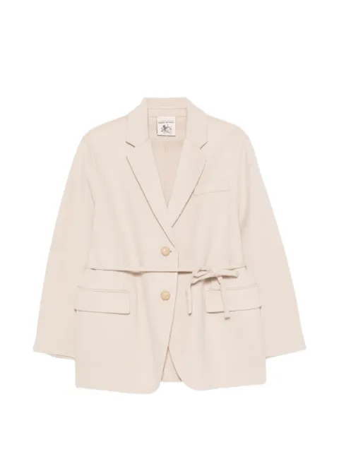 Semicouture belted wool coat Neutrals Y6WV03