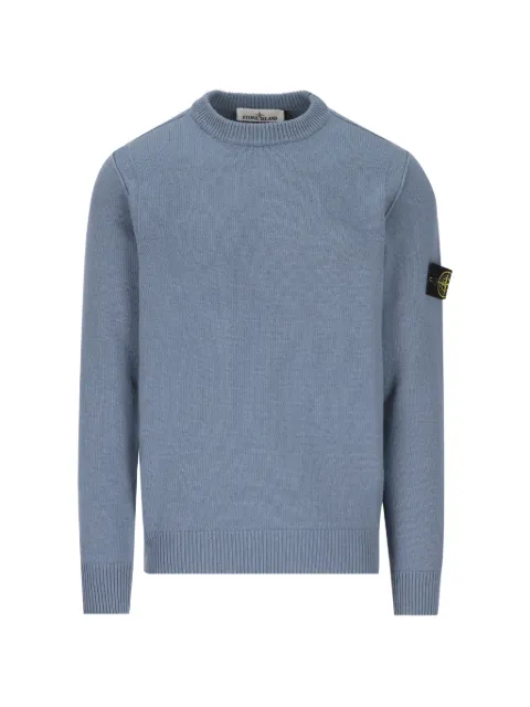 Stone Island 5100072 lambswool sweater Blue 5100072S00A3