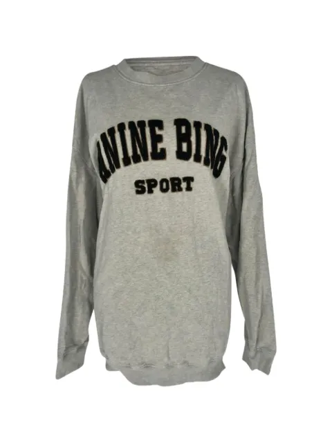 ANINE BING 2020s Sport crew-neck sweater Grey RFCPUGBCL760065W
