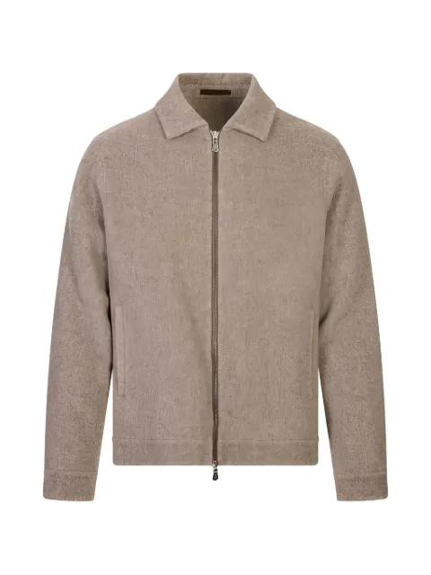 Fedeli zip-up shirt-style jacket Neutrals 00458