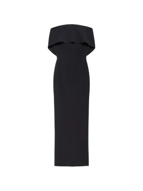 Aniye By off-shoulder slit-detail maxi dress Black 181000