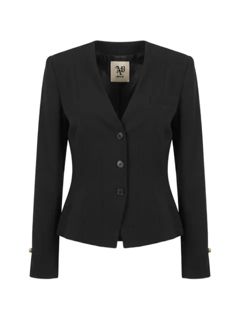 Aniye By Dafne peplum button-fastening jacket Black 181015