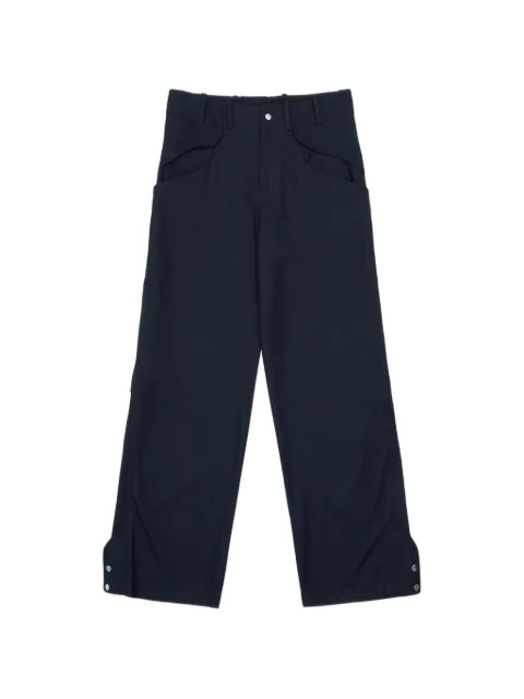 _J.L-A.L_ Permian piping-detail trousers Blue JBMW0342FA277LB