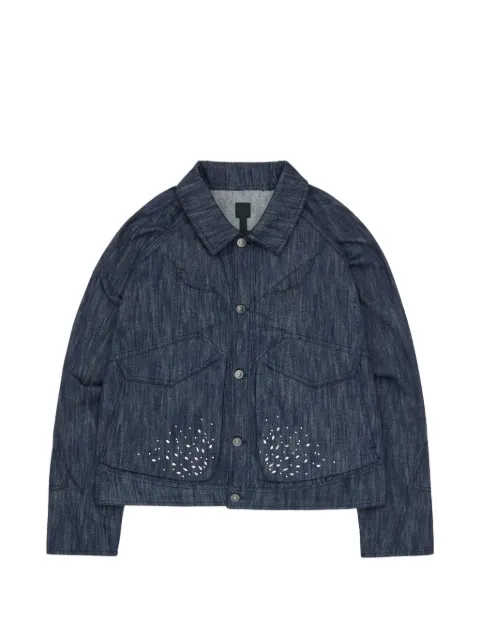_J.L-A.L_ Mantle rhinestone-embellished denim jacket Blue JBMW0463DE11RD