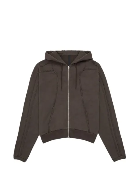 _J.L-A.L_ Plio woven-trim hoodie Grey JBMW0341JY15ZN