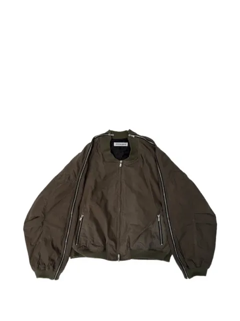 FFFPOSTALSERVICE MA-1 zip-detail bomber jacket Brown FFFPSSS2507RS