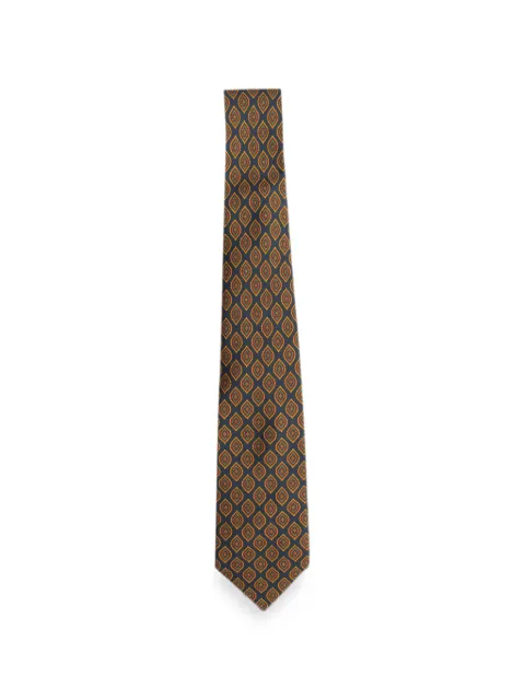 Nina Ricci printed silk tie Blue MRPPUGBAC278164M
