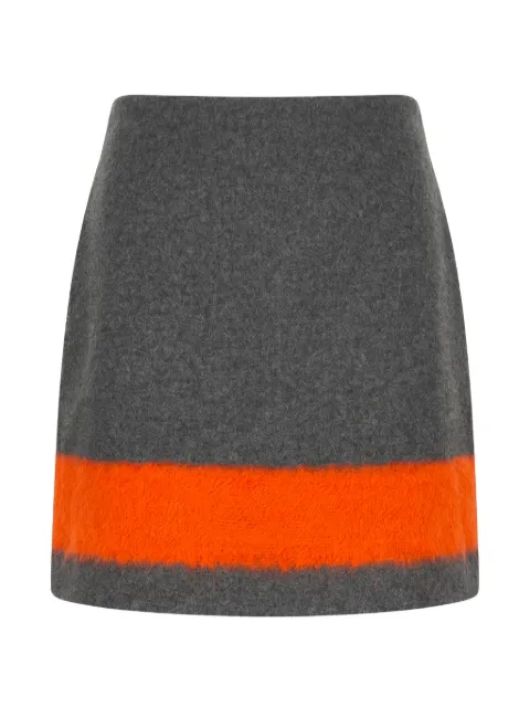 MSGM contrasting-stripe A-line mini skirt Grey 3941MDD12X257604